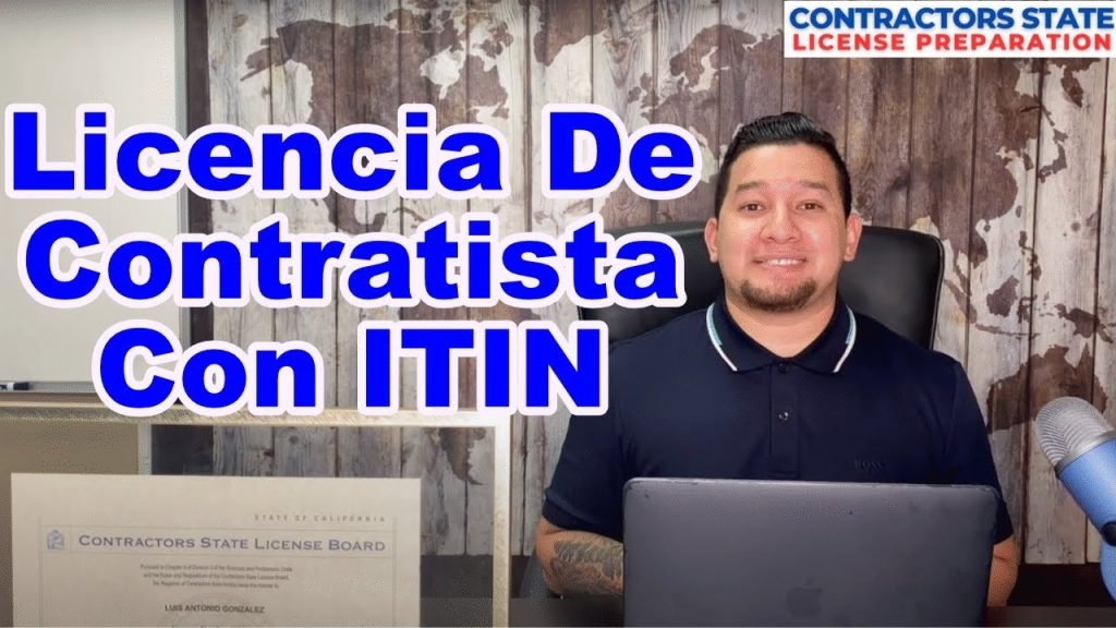 licencia de contratista con itin